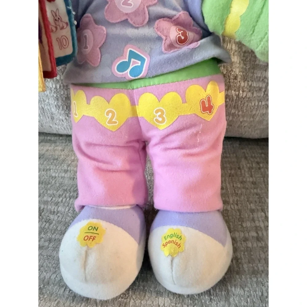 RARE LeapFrog LEARNING FRIEND LILY Plush Sings Numbers in English‎ and Spanish